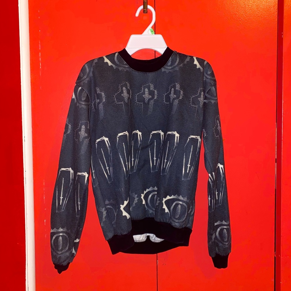 Gently Worn “Evil” Scoop Neck Sweater